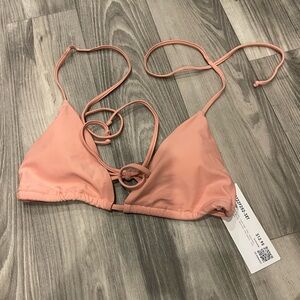 Pink Triangle Bikini Top